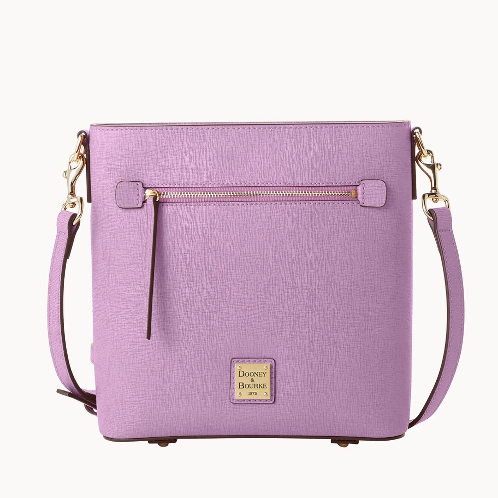 Dooney & Bourke Saffiano Zip Crossbody Light Mauve NWT Rare*
